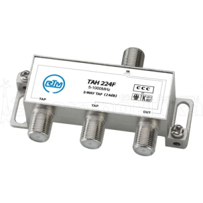 Ответвитель TAH 224F, 2 отвода на 24 dB,5-1000MHz, F-разъем