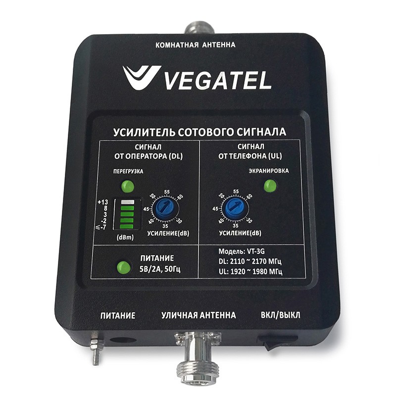 Детальное изображение товара "Репитер VEGATEL VT-3G (LED)" из каталога оборудования Антенна76