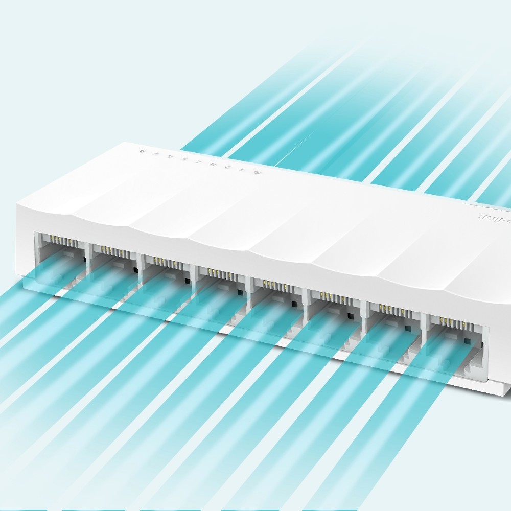 Детальное изображение товара "Коммутатор TP-Link LS1008 8х10/100 Мбит/сек" из каталога оборудования Антенна76