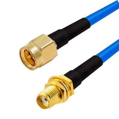 Сборка SMA-male - SMA-female, 5D-FB синий Cu