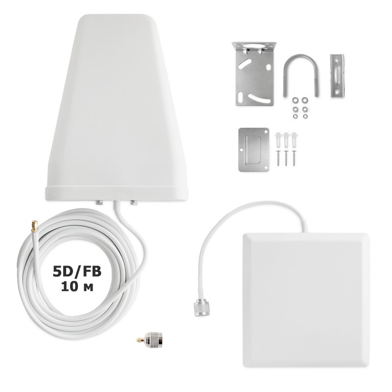 Детальное изображение товара "Комплект усиления сотовой связи Vegatel VT3-900L-kit (дом, LED)" из каталога оборудования Антенна76