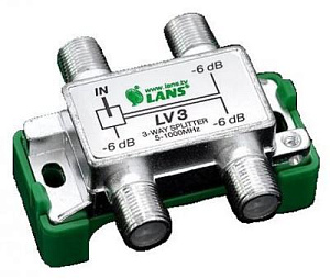 Делитель на 3 отвода LANS LV3