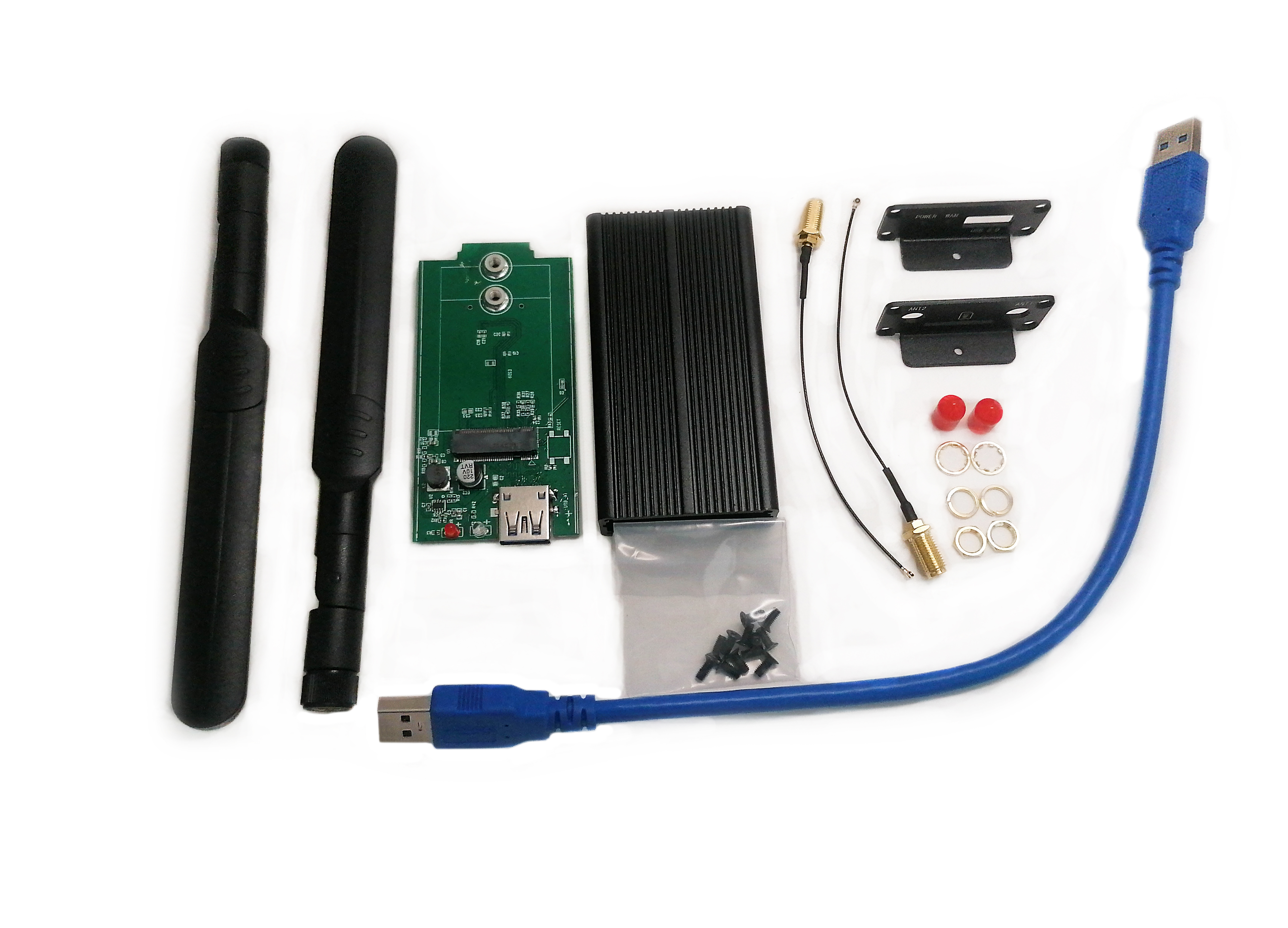 Детальное изображение товара "Адаптер USB 3.0 Box для M.2 модемов" из каталога оборудования Антенна76