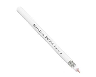 Кабель коаксиальный 75 Ом MEDIAFLEX RG-6 (белый) М660BV Кабель коаксиальный 75 Ом MEDIAFLEX RG-6 (белый) М660BV