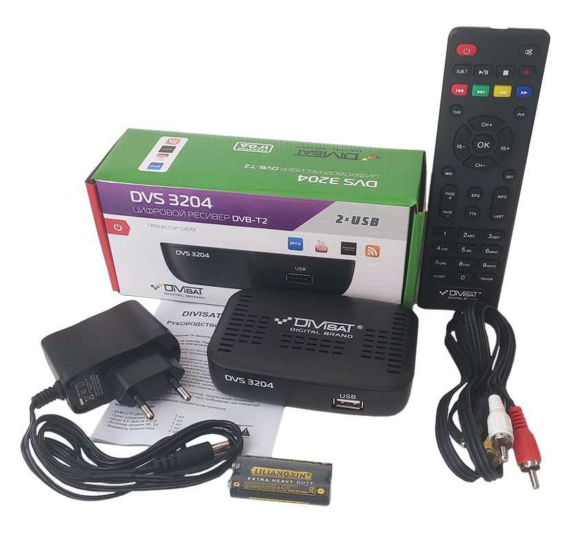 Детальное изображение товара "ТВ приставка DVB-T2/T/C Divisat DVS 3204" из каталога оборудования Антенна76